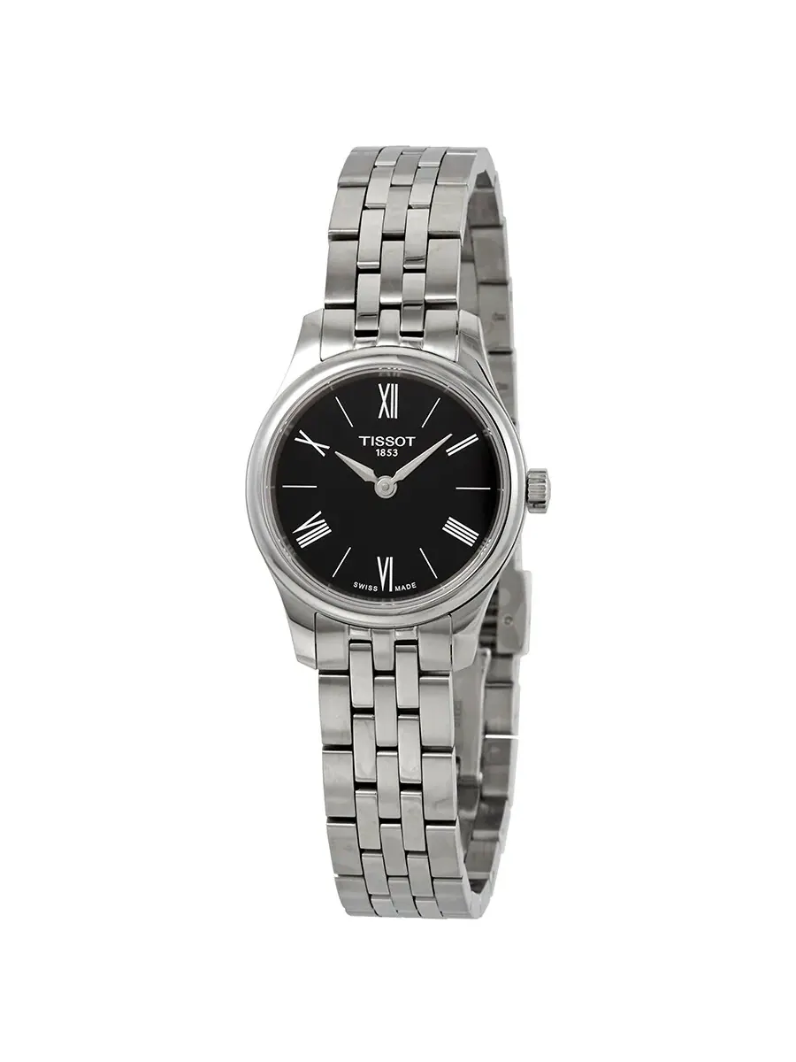 Женские часы Tissot Tradition с черным циферблатом и корпусом из нержавеющей стали T063.009.11.058.00 — изображение 1 из 3