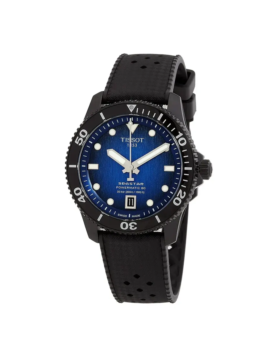 Часы Tissot T-Sport Automatic с синим циферблатом для мужчин и женщин T1208073704100