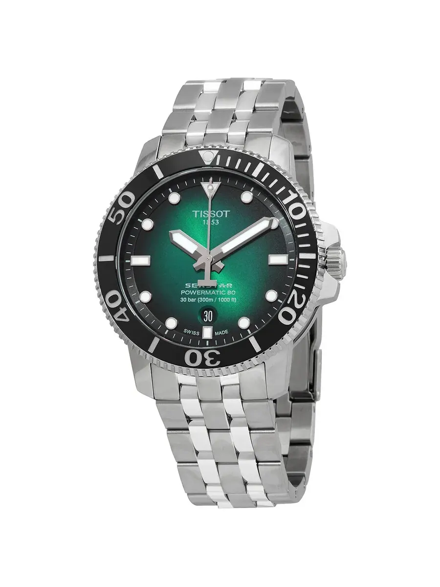 Мужские автоматические часы Tissot Seastar T120.407.11.091.01 — изображение 1 из 3, оттенок черный