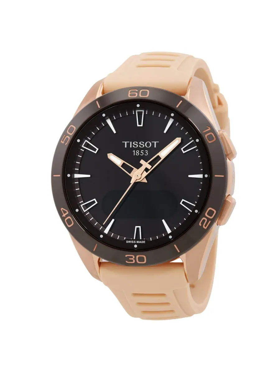 Мужские часы Tissot T-Touch Connect Quartz с черным циферблатом T1534204705105 — изображение 1 из 3, оттенок черный