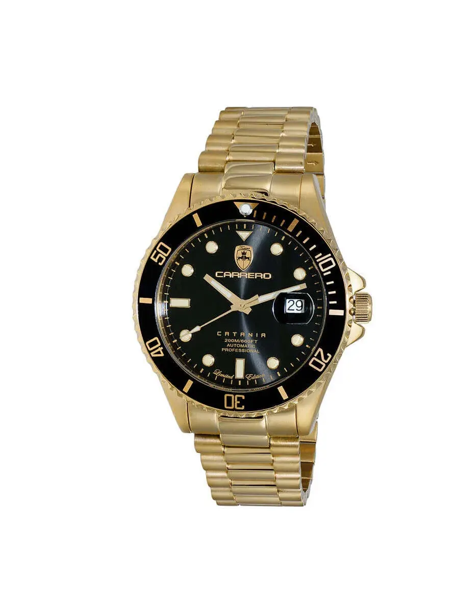 Мужские часы Torino Carrero Catania Automatic с черным циферблатом C1G888BKJ — изображение 1 из 4, оттенок черный