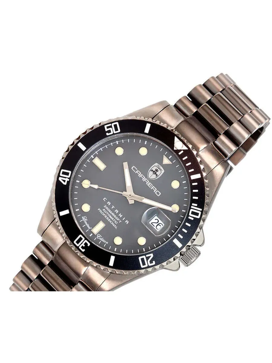 Мужские часы Torino Carrero Catania Automatic с серым циферблатом C1N888GNJ — изображение 4 из 4, оттенок черный