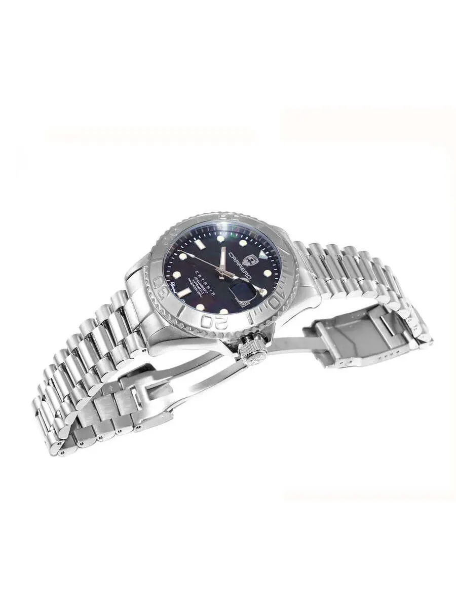 Мужские часы Torino Carrero Catania Automatic с черным циферблатом C1S266BKJ — изображение 2 из 4, оттенок серебряный