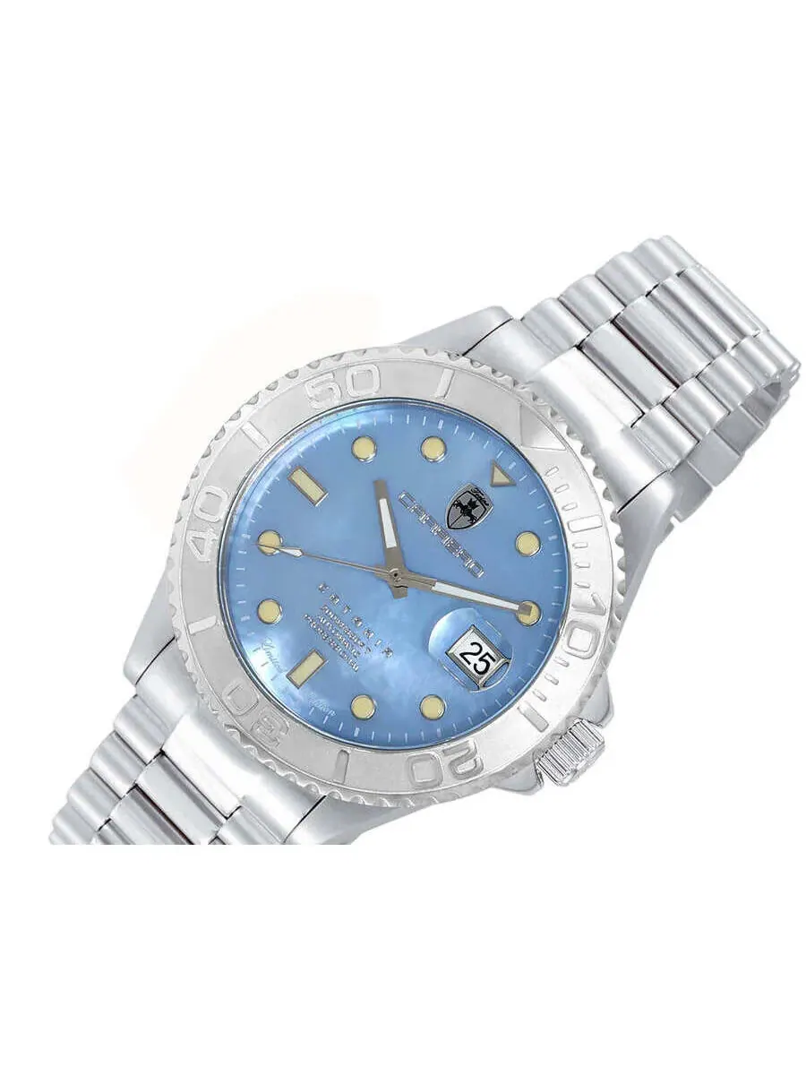 Мужские часы Torino Carrero Catania Automatic с синим циферблатом C1S266BUJ — изображение 4 из 4, оттенок серебряный