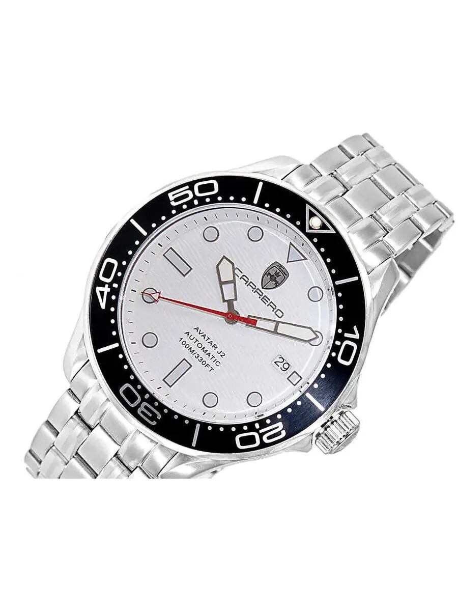 Мужские часы Torino Carrero Avatar Automatic с белым циферблатом C1S6161WTJ — изображение 4 из 4, оттенок черный