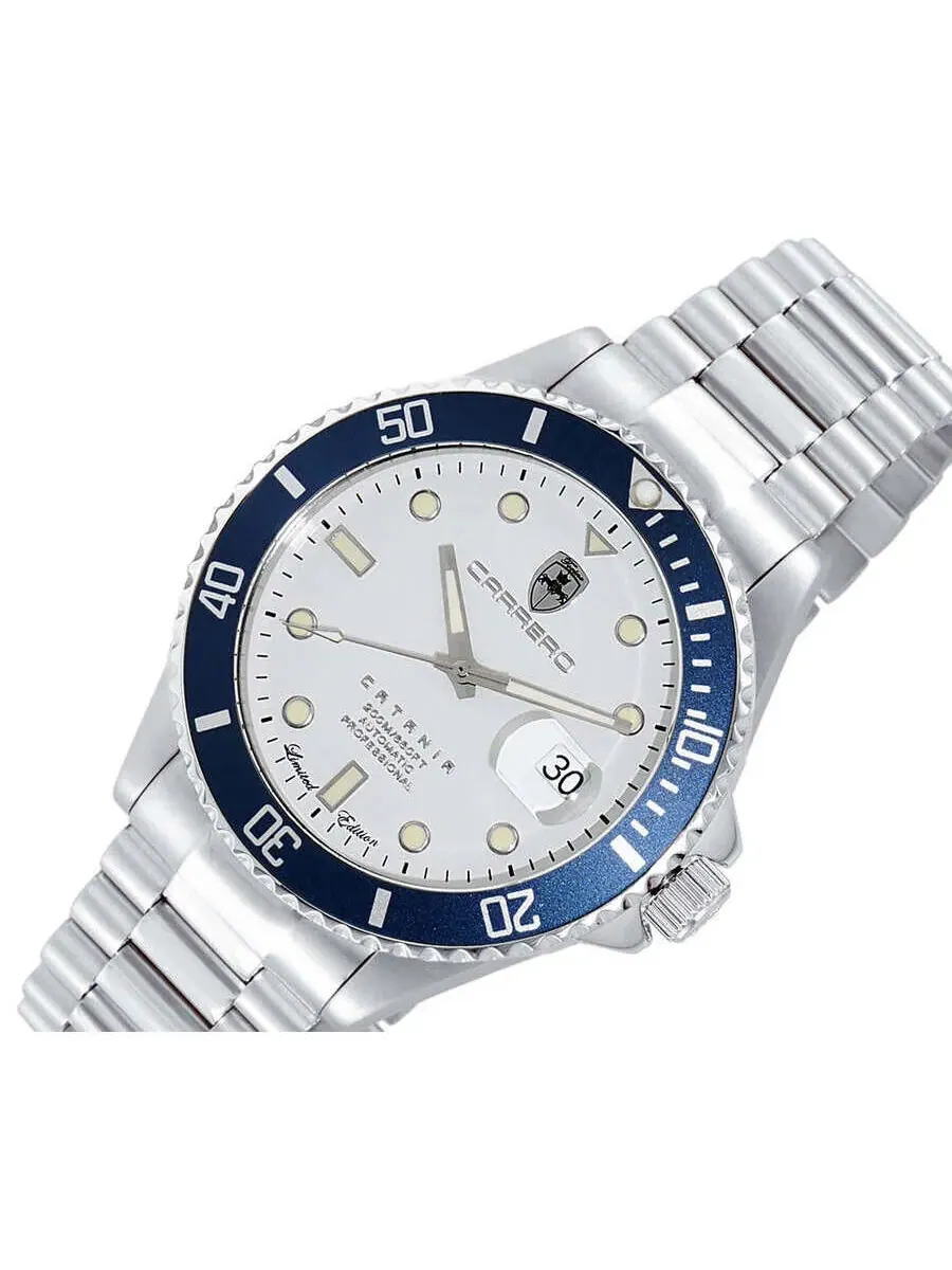 Мужские часы Torino Carrero Catania Automatic с серебристым циферблатом C1S888SVJ — изображение 4 из 4, оттенок синий
