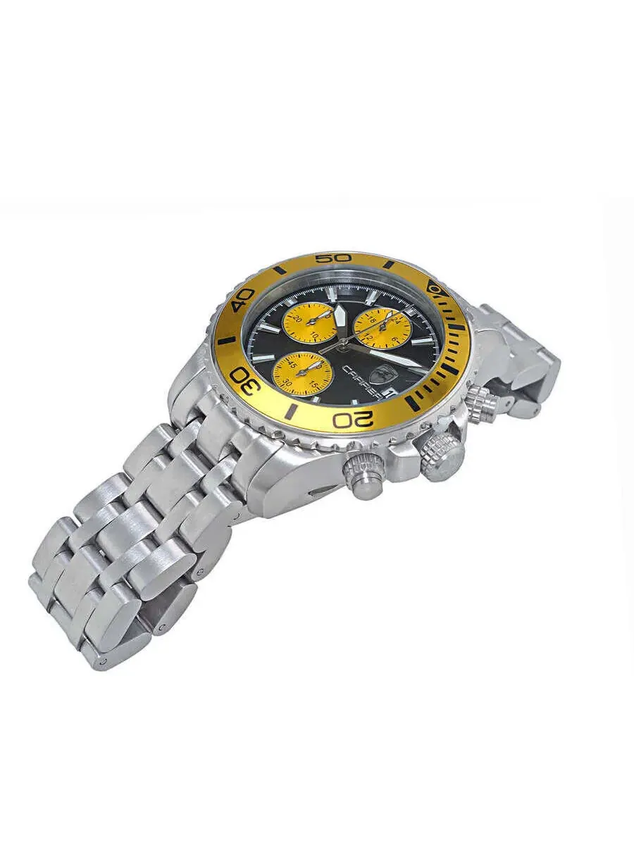 Мужские часы Torino Carrero Time Bold - Cx2 Chronograph с желтым циферблатом, модель C1S3735YL — изображение 2 из 3