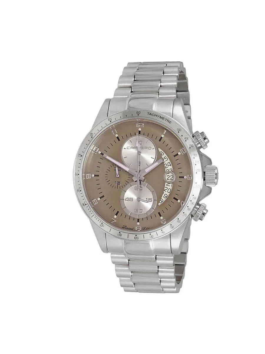 Мужские кварцевые часы Torino Carrero Winner Circle Chronograph с коричневым циферблатом, модель JCISS101LBN