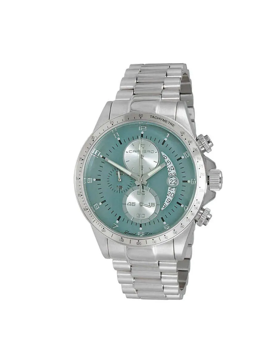 Мужские часы Torino Carrero Winner Circle Chronograph Quartz с зеленым циферблатом JCISS101LGN — изображение 1 из 4