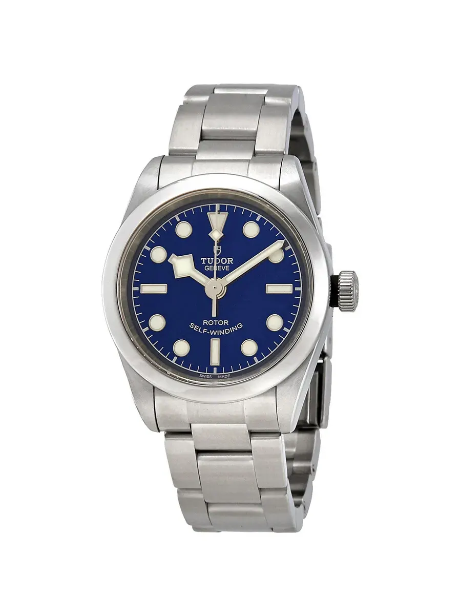 Женские часы Tudor Black Bay Automatic 32 мм с синим циферблатом M79580-0003 — изображение 1 из 4, оттенок серебряный
