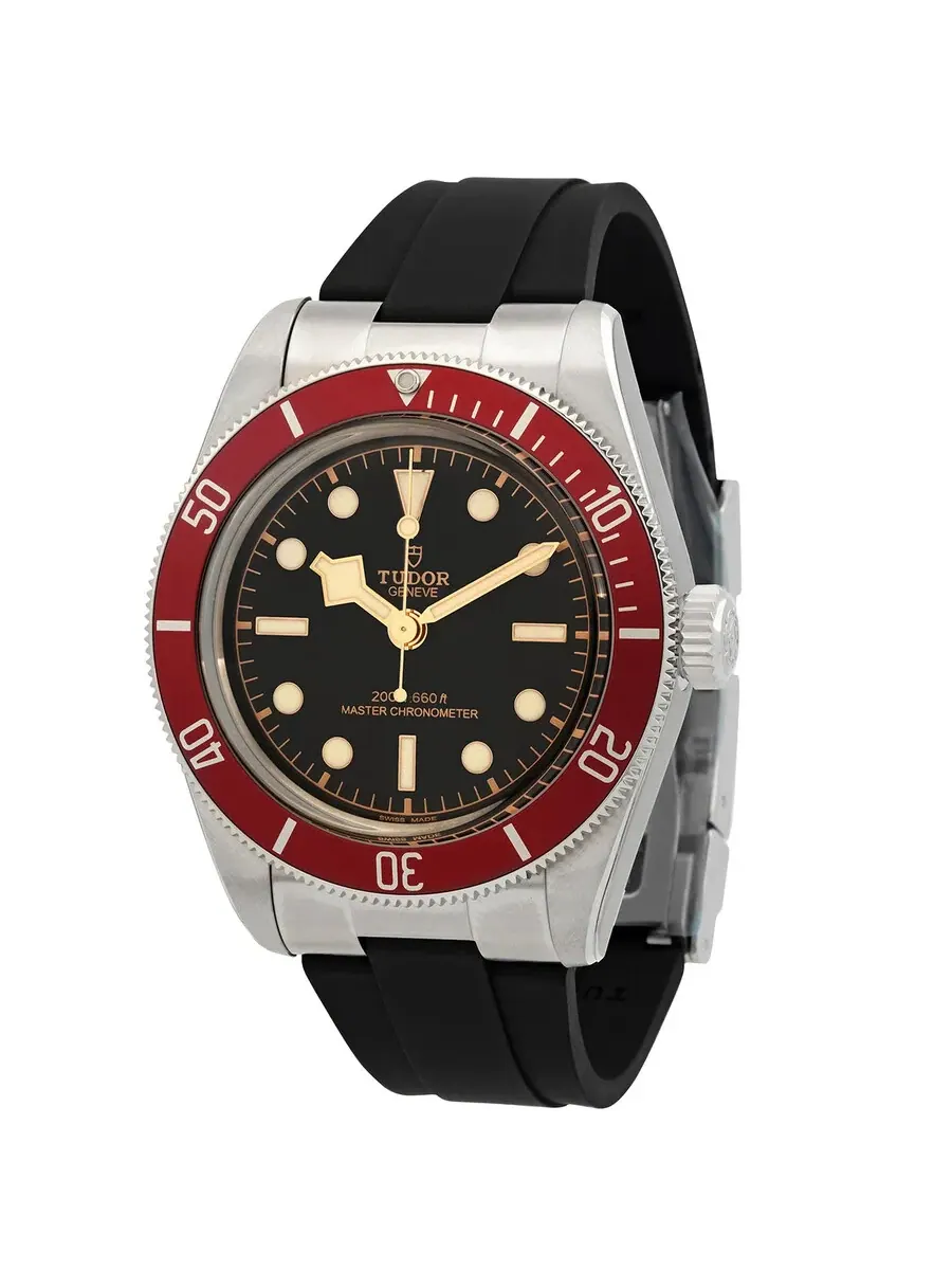 Мужские часы Tudor Black Bay Automatic Chronometer с черным циферблатом M7941A1A0RU-0002 — серебристый