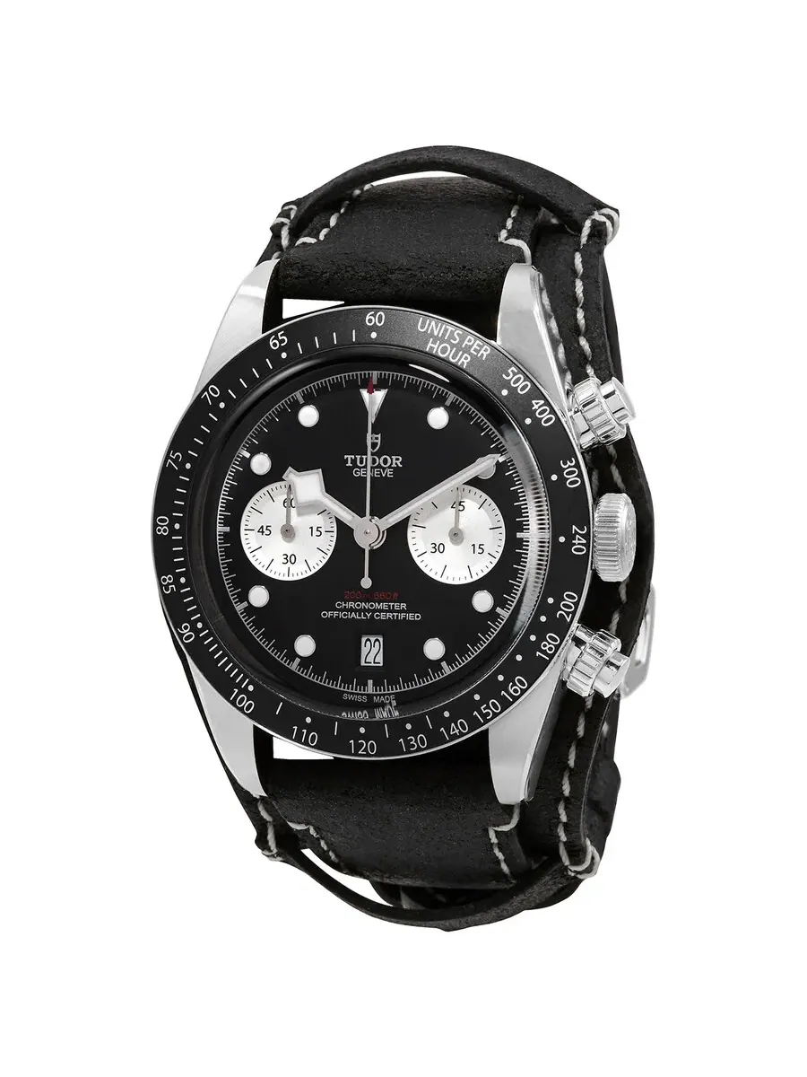 Мужские часы Tudor Black Bay Chrono Chronograph Automatic Chronometer с черным циферблатом M79360N-0005 — изображение 1 из 5