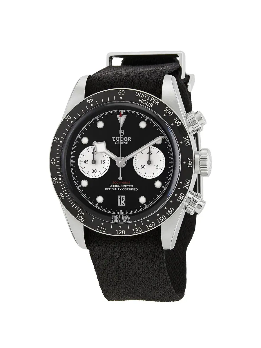 Мужские часы Tudor Black Bay Chrono Chronograph Automatic Chronometer с черным циферблатом M79360N-0007