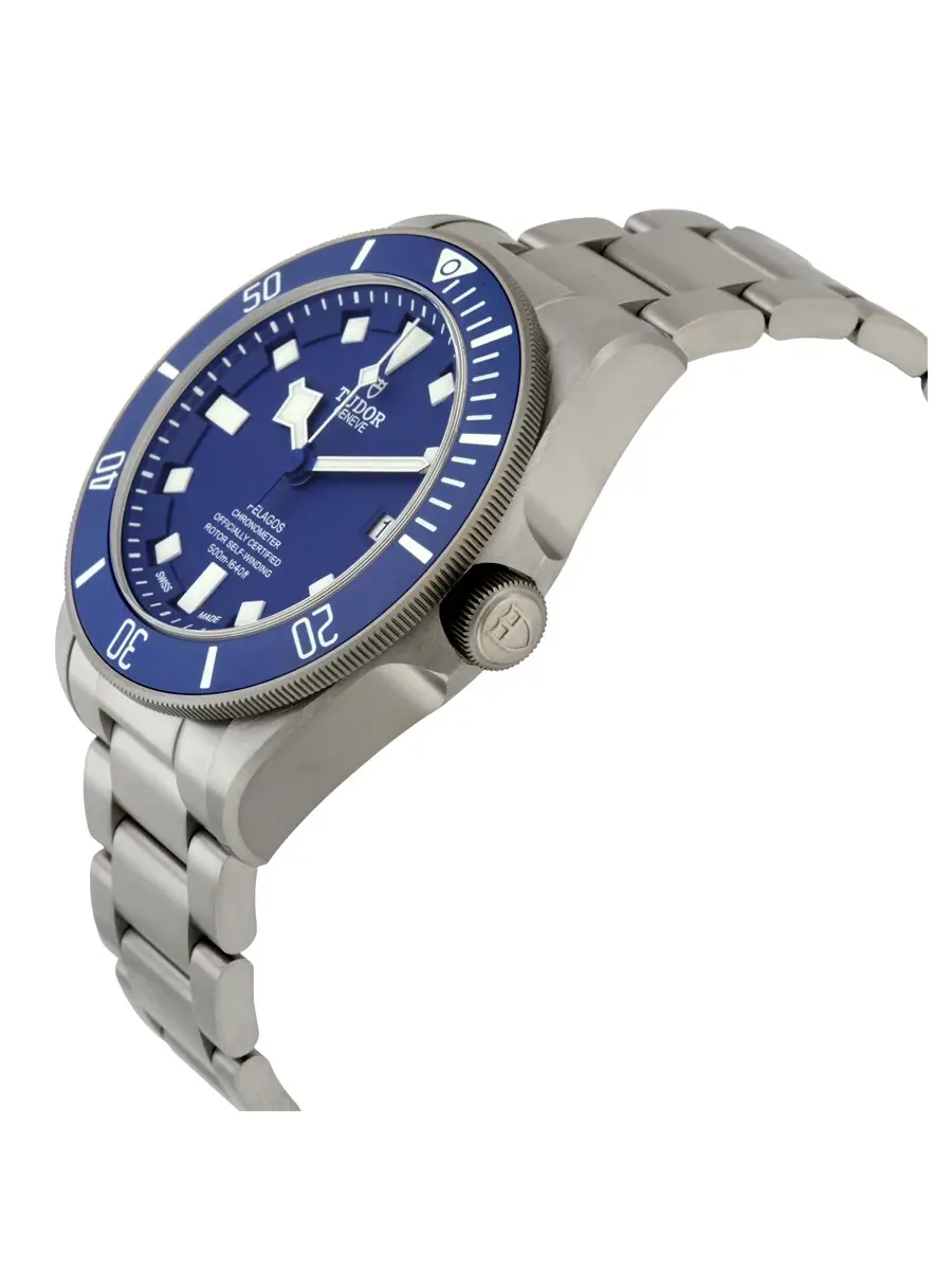 Мужские часы Tudor Pelagos Chronometer Automatic с синим циферблатом M25600TB-0001 — изображение 2 из 5, оттенок серый