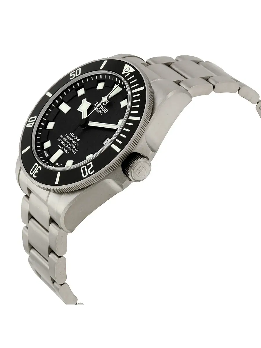 Мужские часы Tudor Pelagos Chronometer с черным циферблатом и титановым корпусом M25600TN-0001 — изображение 2 из 5