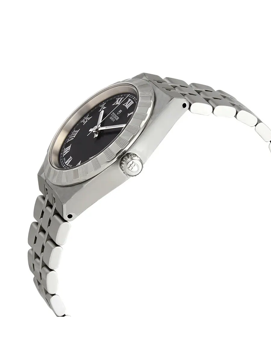 Женские автоматические часы Tudor Royal с черным циферблатом M28400-0003 — изображение 2 из 4, оттенок серебряный