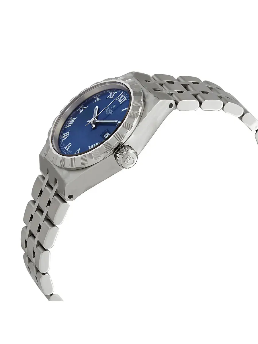 Автоматические часы Tudor Royal с синим циферблатом M28300-0006 — изображение 2 из 4, оттенок серебряный