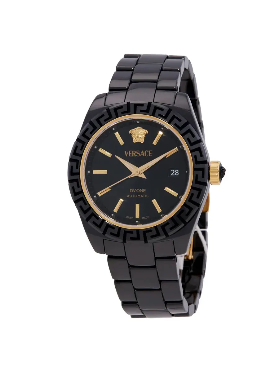 Часы Versace DV One Automatic с черным циферблатом VE6B00123 — изображение 1 из 3, оттенок черный
