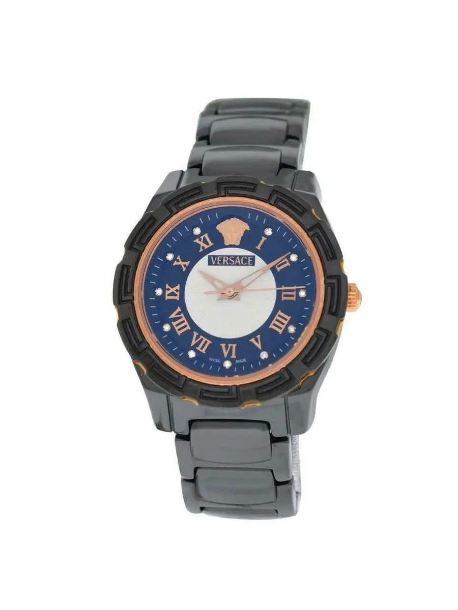 Женские кварцевые часы Versace DV One Glamour с черным циферблатом, модель 63QCP9D008 SC09 — изображение 1 из 7