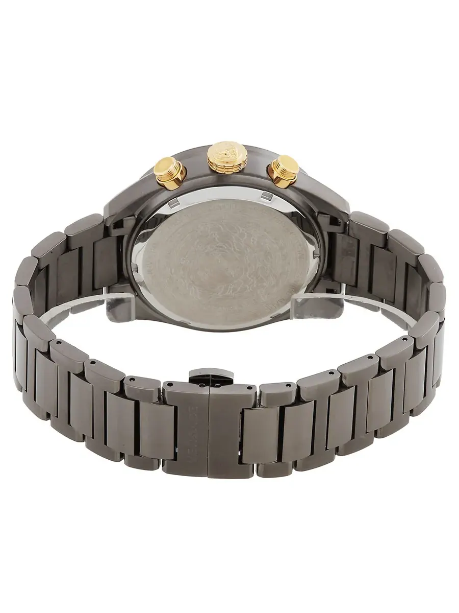 Мужские часы Versace Greca Dome Chronograph Quartz с черным циферблатом VE6K00623 — изображение 3 из 3, оттенок черный