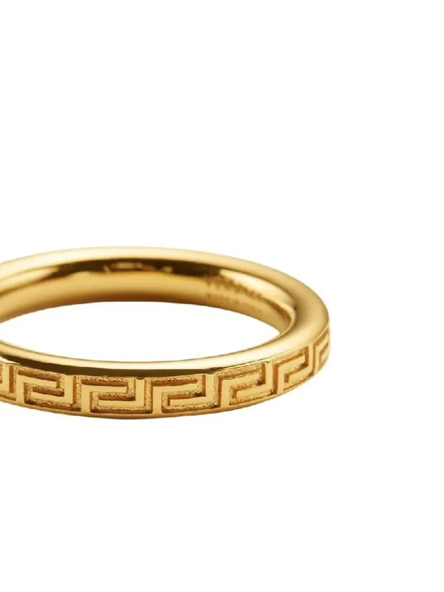 Кольцо Versace Light Gold Greca — 2