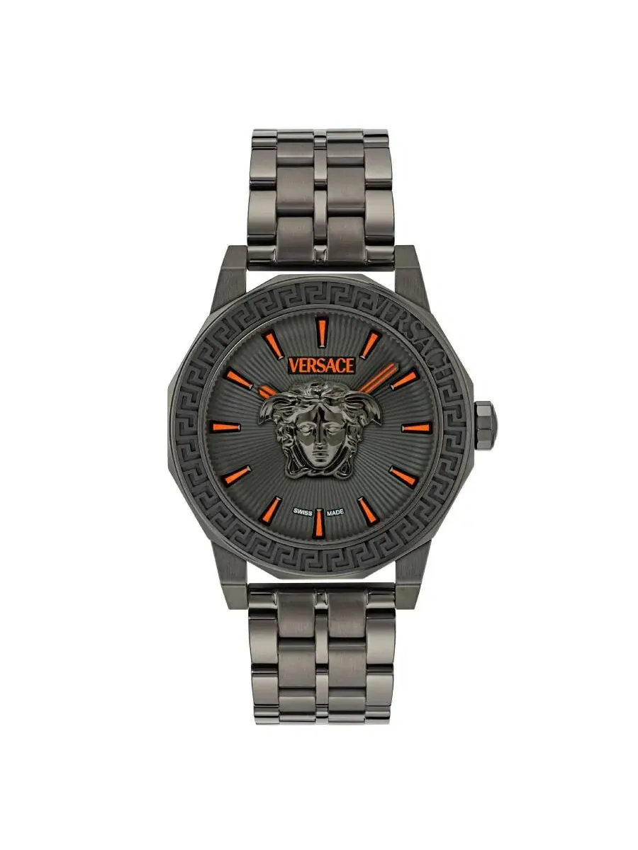 Мужские часы Versace Medusa Deco с кварцевым механизмом, серый циферблат VE9I00524 — изображение 1 из 2
