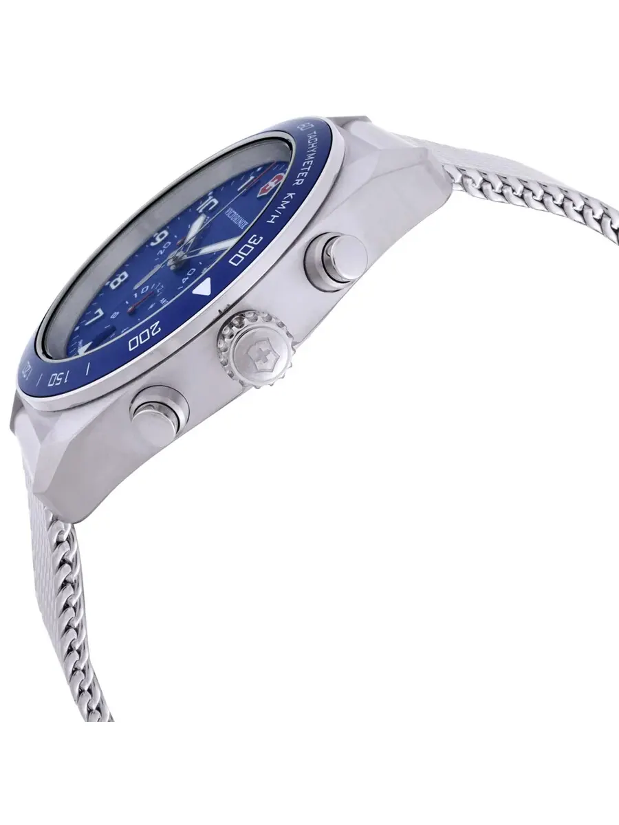 Мужские часы Victorinox Swiss Army Chronograph Quartz с синим циферблатом 242049 — изображение 2 из 3, оттенок синий
