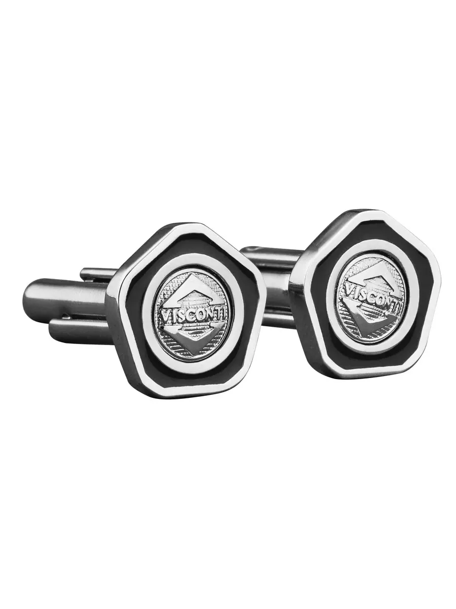 Запонки Visconti Divina Proporzione — серебристый