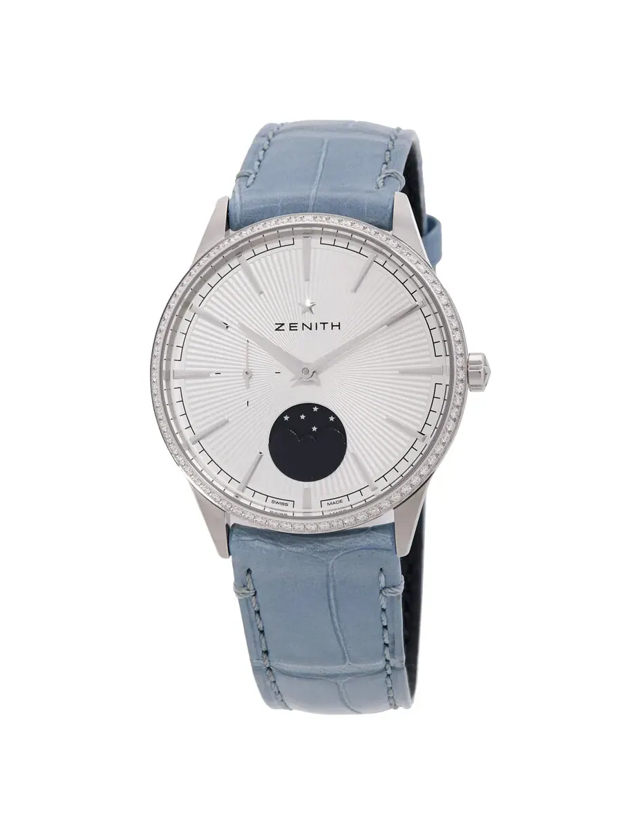 Женские часы Zenith Elite Automatic с бриллиантами 16.3200.692/01.C832 — серебристый