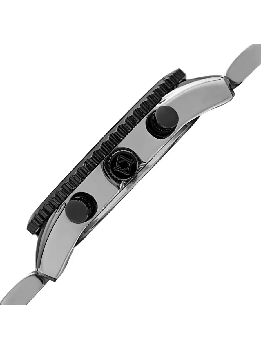 Мужские часы Akribos XXIV Quartz с черным циферблатом и двухцветным корпусом AK1099TTB — изображение 3 из 4, оттенок черный