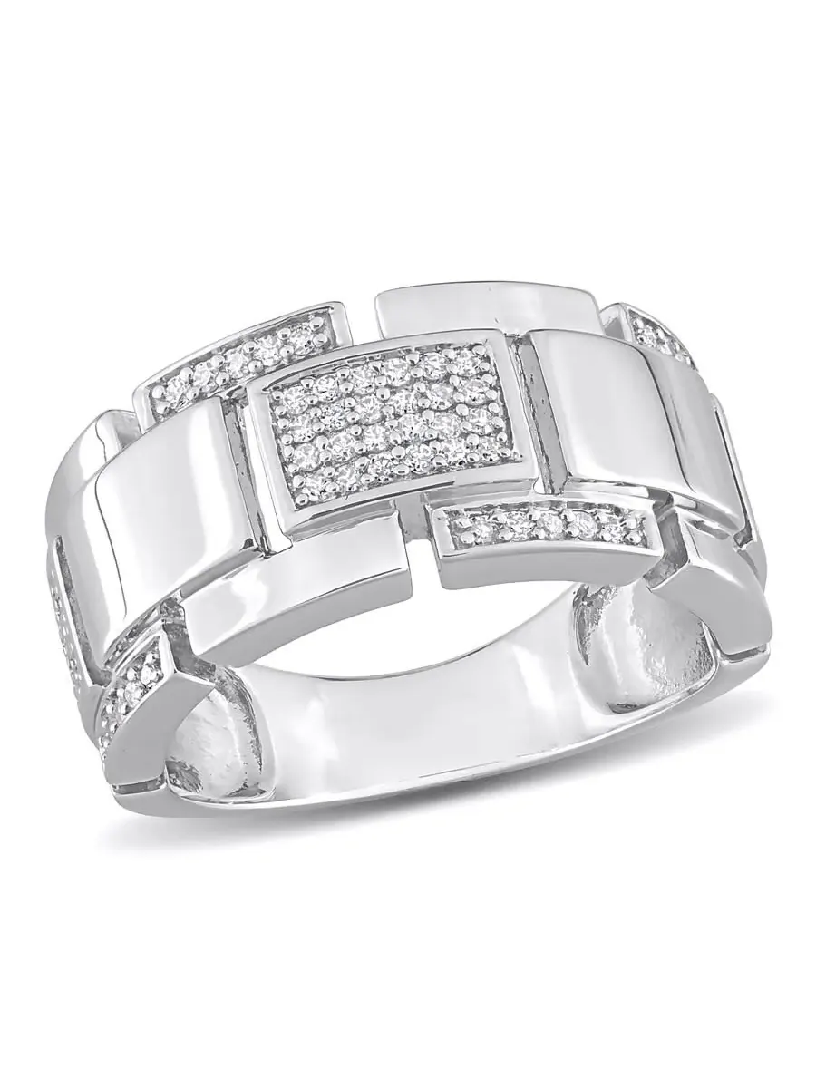 Кольцо Amour 1/4 CT с бриллиантом, модное — изображение 1 из 4, оттенок серебристый