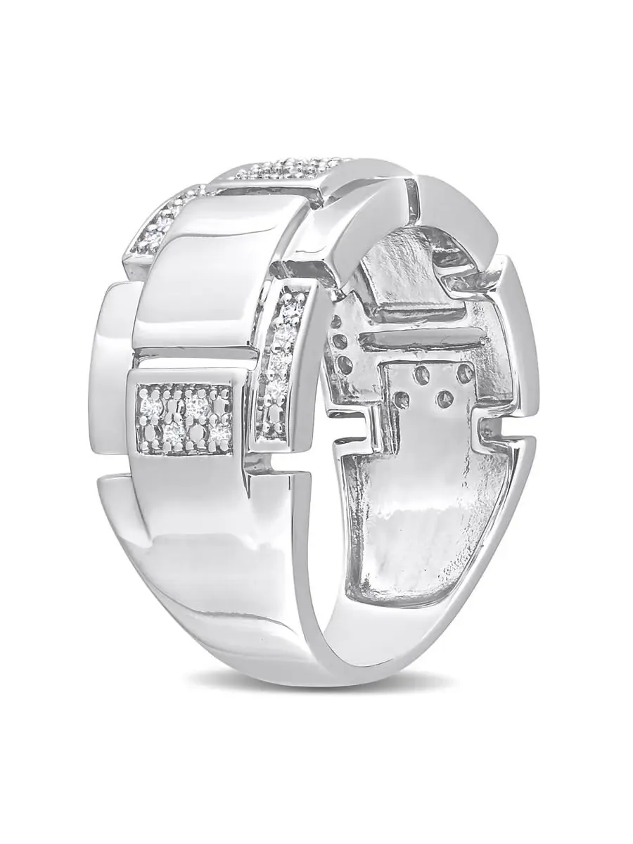 Кольцо Amour 1/4 CT с бриллиантом, модное — изображение 2 из 4, оттенок серебристый