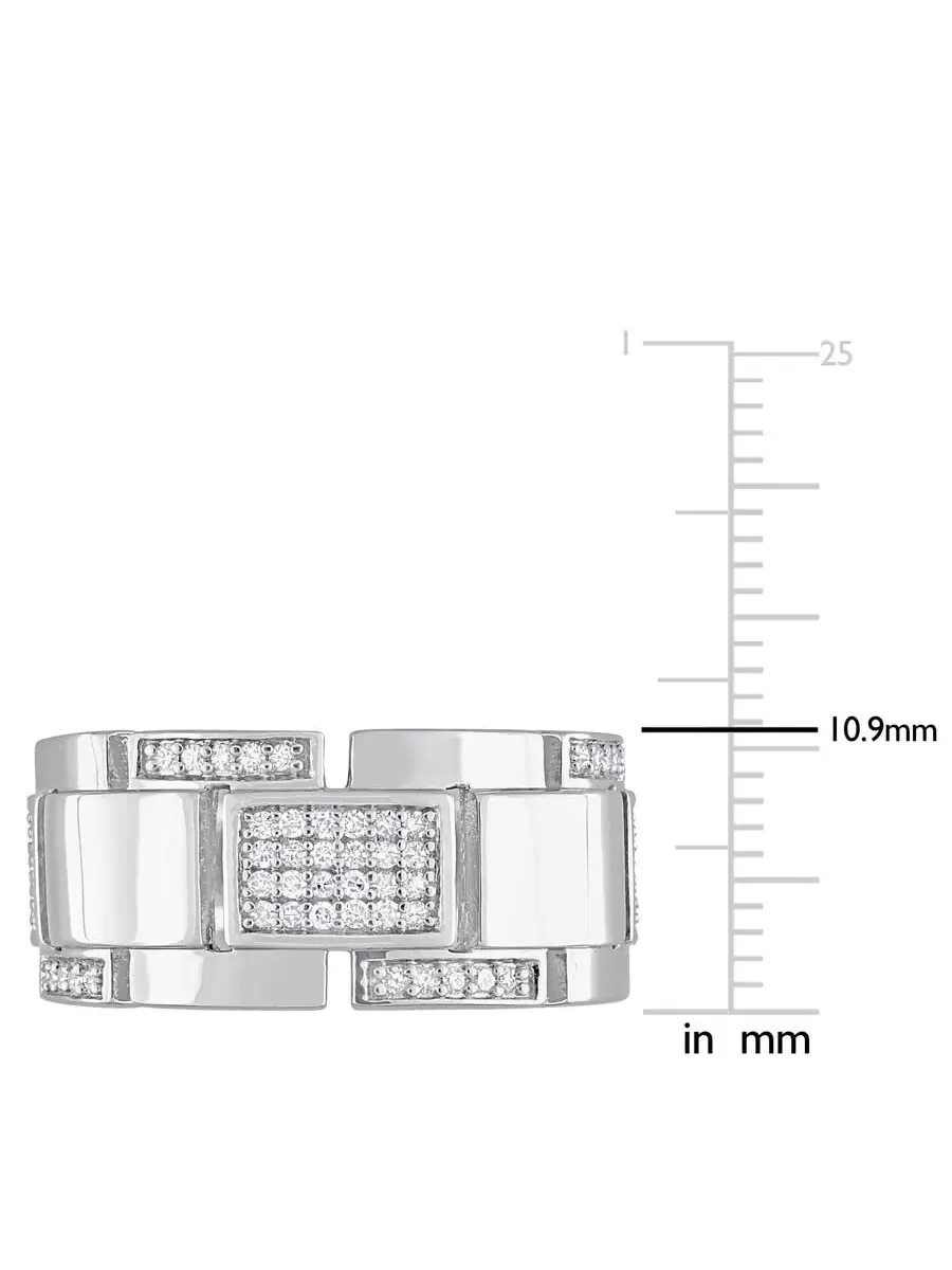 Кольцо Amour 1/4 CT с бриллиантом, модное — изображение 3 из 4, оттенок серебристый