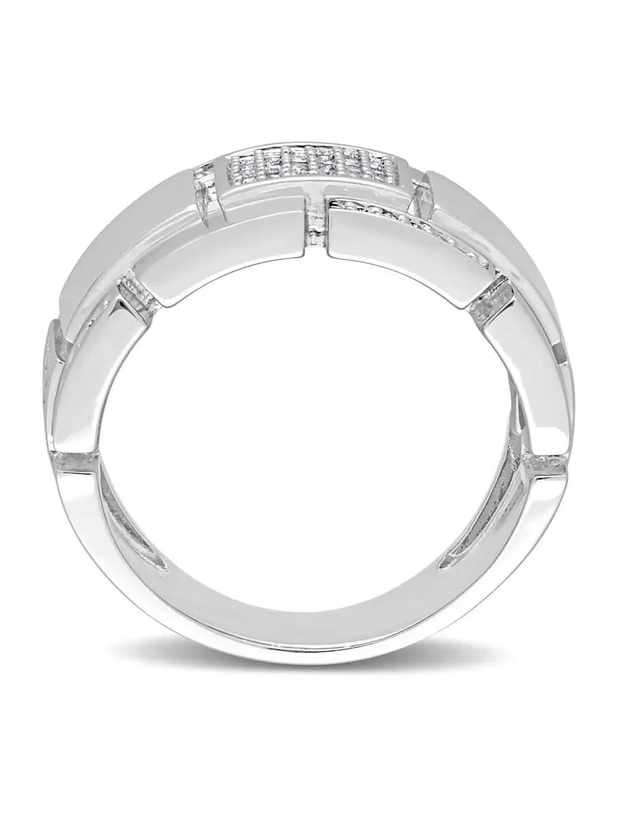 Кольцо Amour 1/4 CT с бриллиантом, модное — изображение 4 из 4, оттенок серебристый