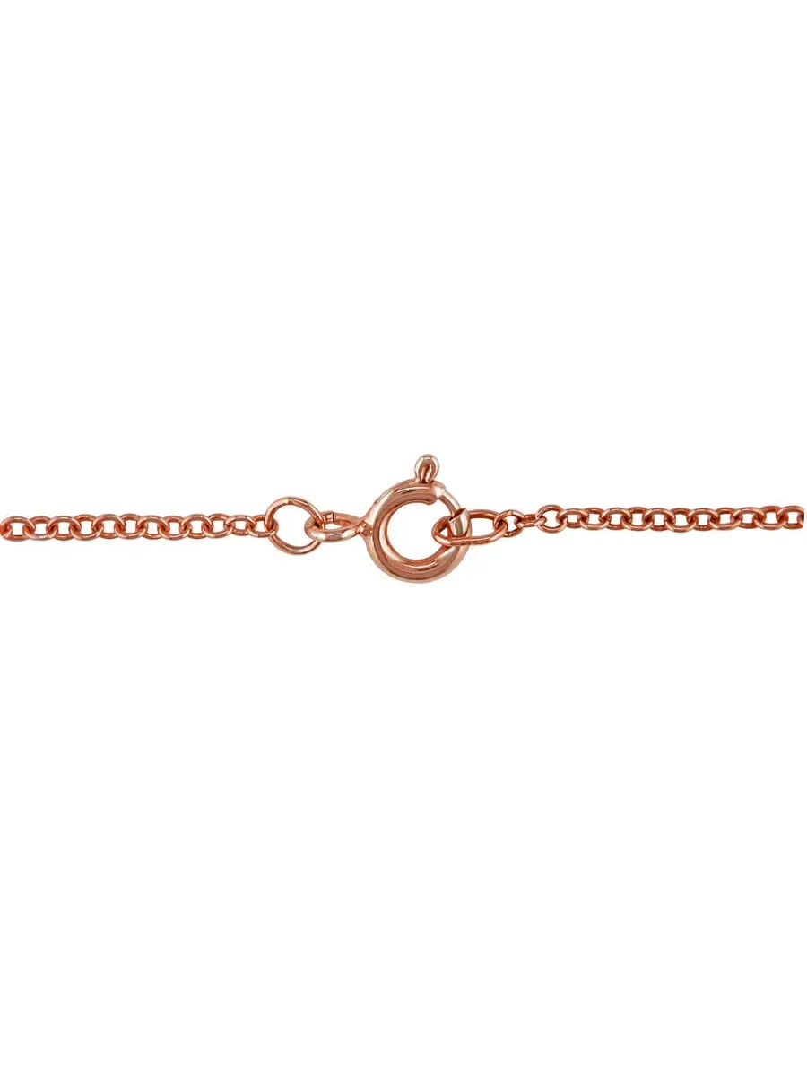 Подвеска AMOUR Diamond and Rose De France Triple Heart Halo с цепочкой из двухцветного серебра 925 — изображение 2 из 5