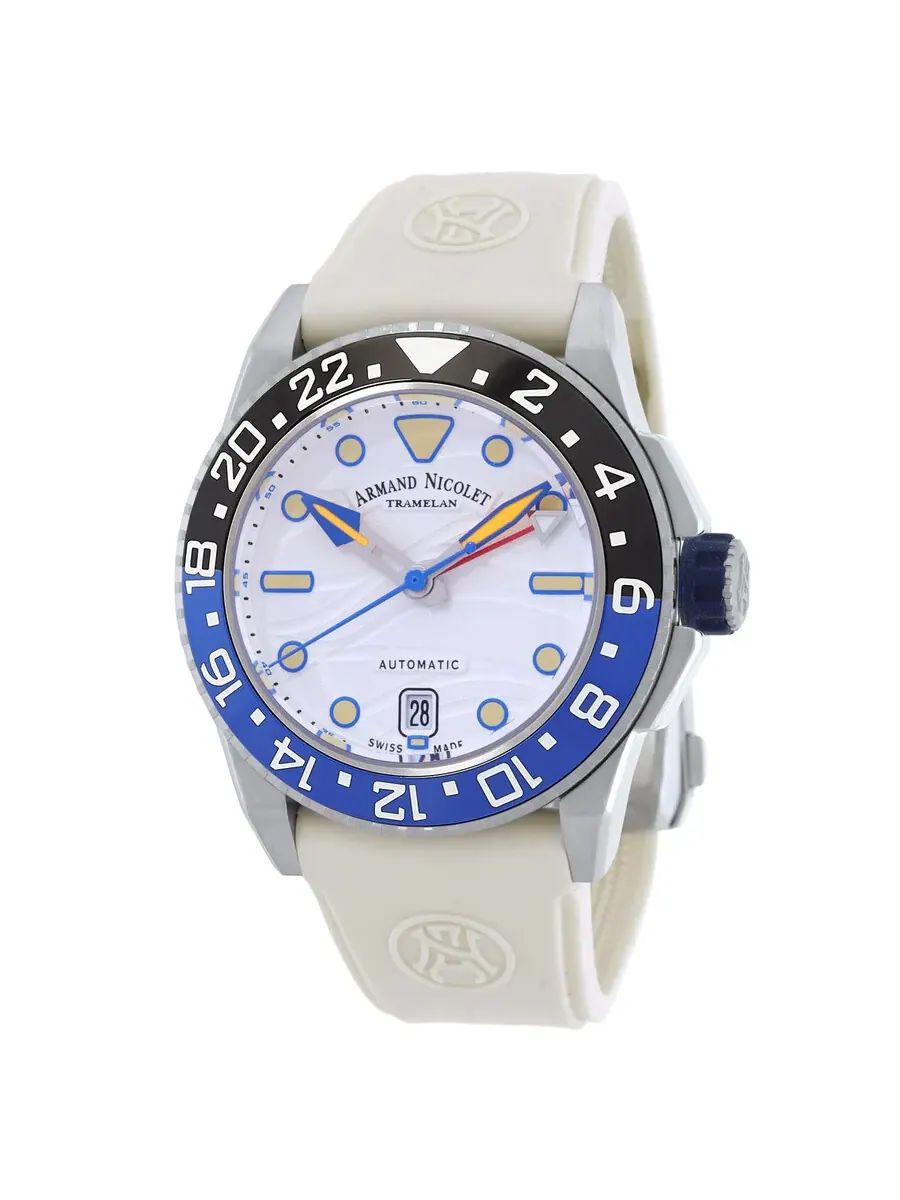 Мужские часы Armand Nicolet JSH Automatic с серебристым циферблатом A486RGU-AU-GG4710B — изображение 1 из 3