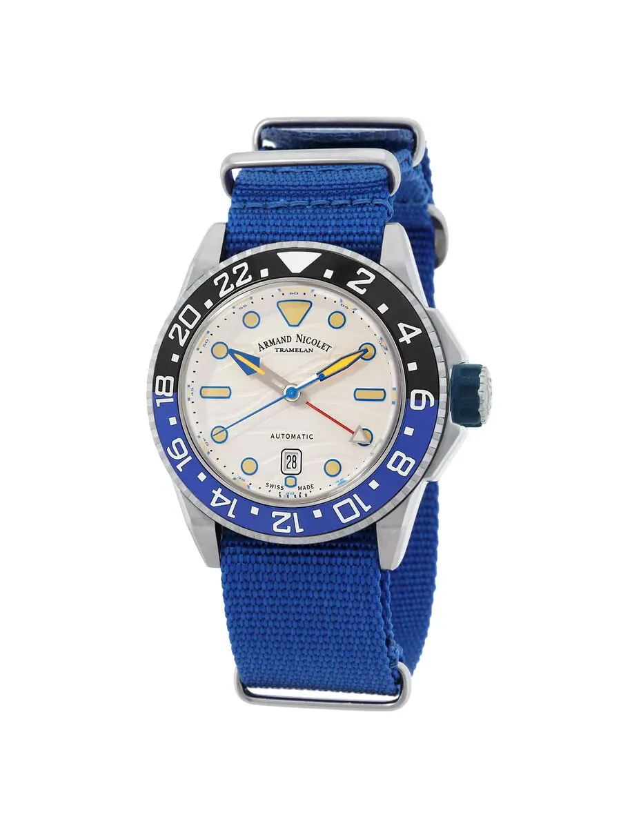Мужские часы Armand Nicolet JSH Automatic с серебристым циферблатом A486RGU-AU-BN24480AANU — изображение 1 из 3