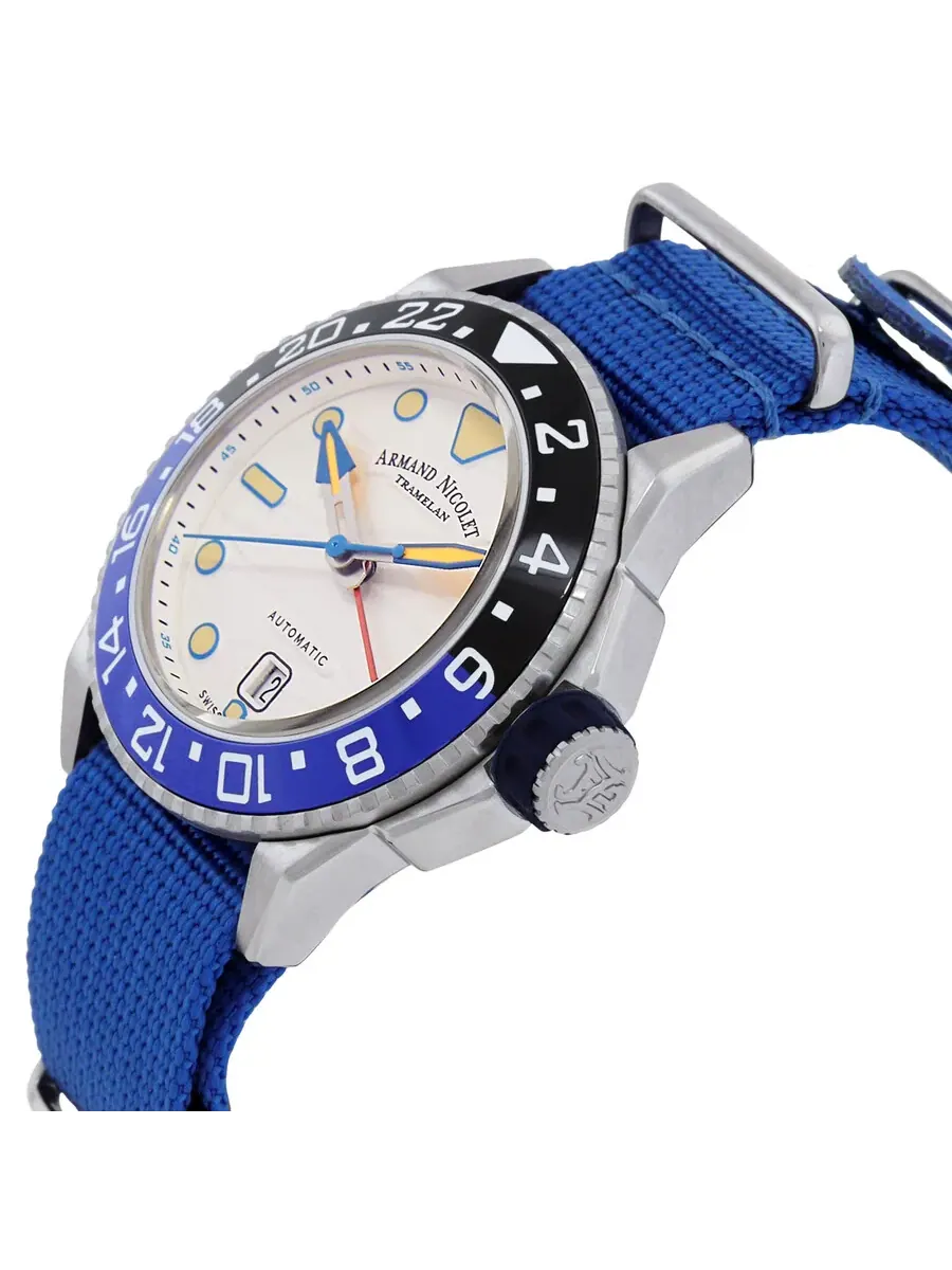 Мужские часы Armand Nicolet JSH Automatic с серебристым циферблатом A486RGU-AU-BN24480AANU — изображение 2 из 3