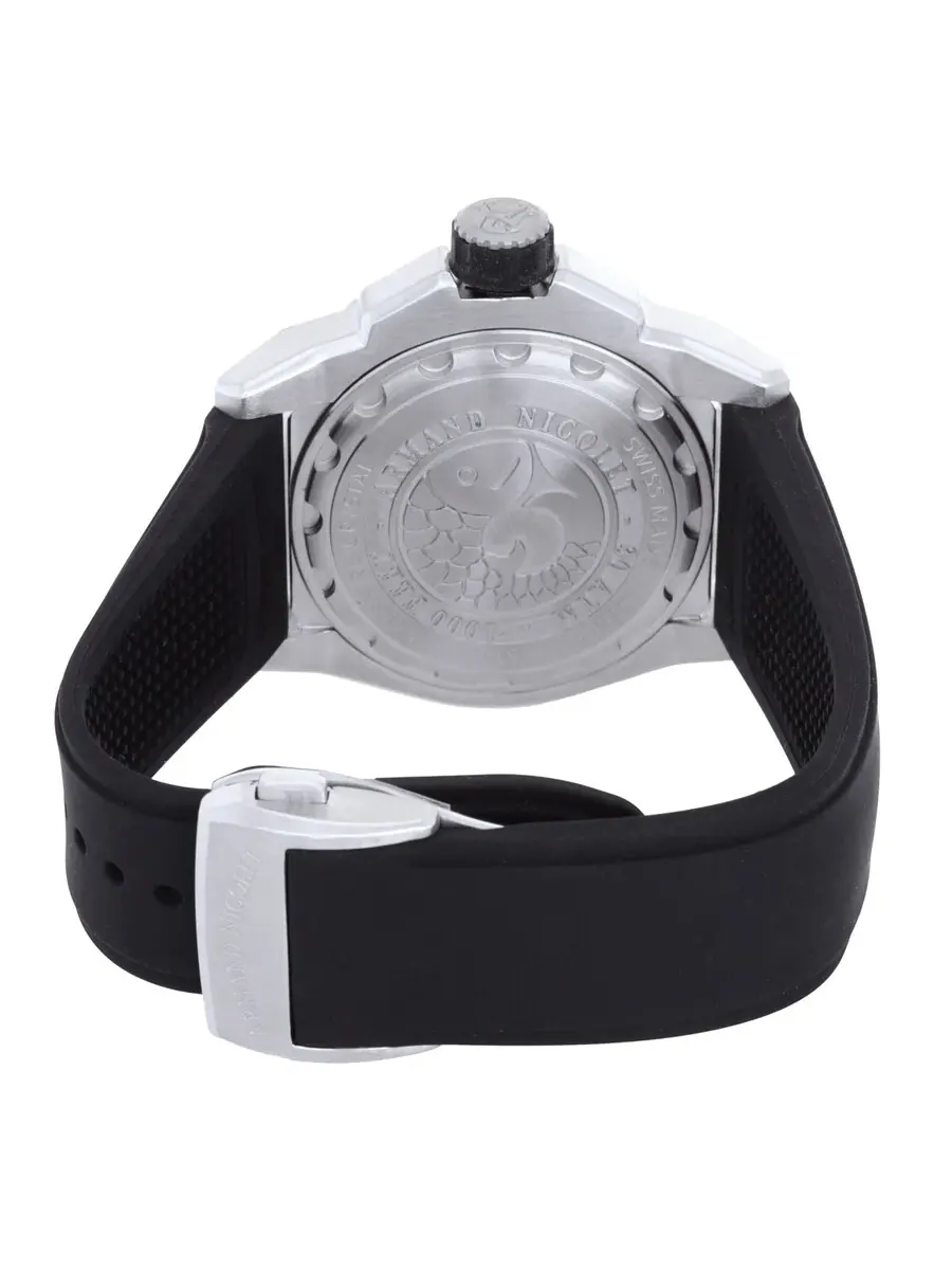 Мужские часы Armand Nicolet JSH GMT с автоматическим механизмом и черным циферблатом — изображение 3 из 3