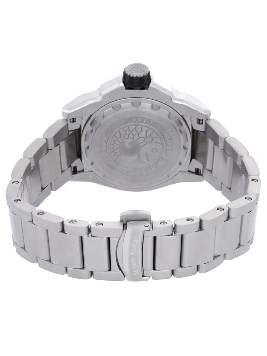 Мужские часы Armand Nicolet JSH GMT с автоматическим механизмом и черным циферблатом — изображение 3 из 3
