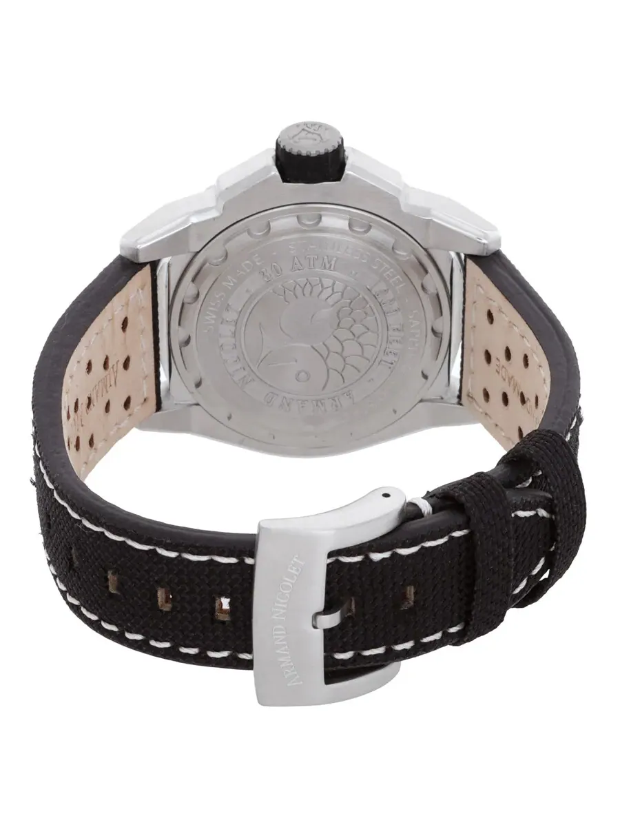 Мужские часы Armand Nicolet JSH GMT Automatic A487RGN-KO-P0640NC8 — изображение 3 из 3, оттенок синий оранжевый