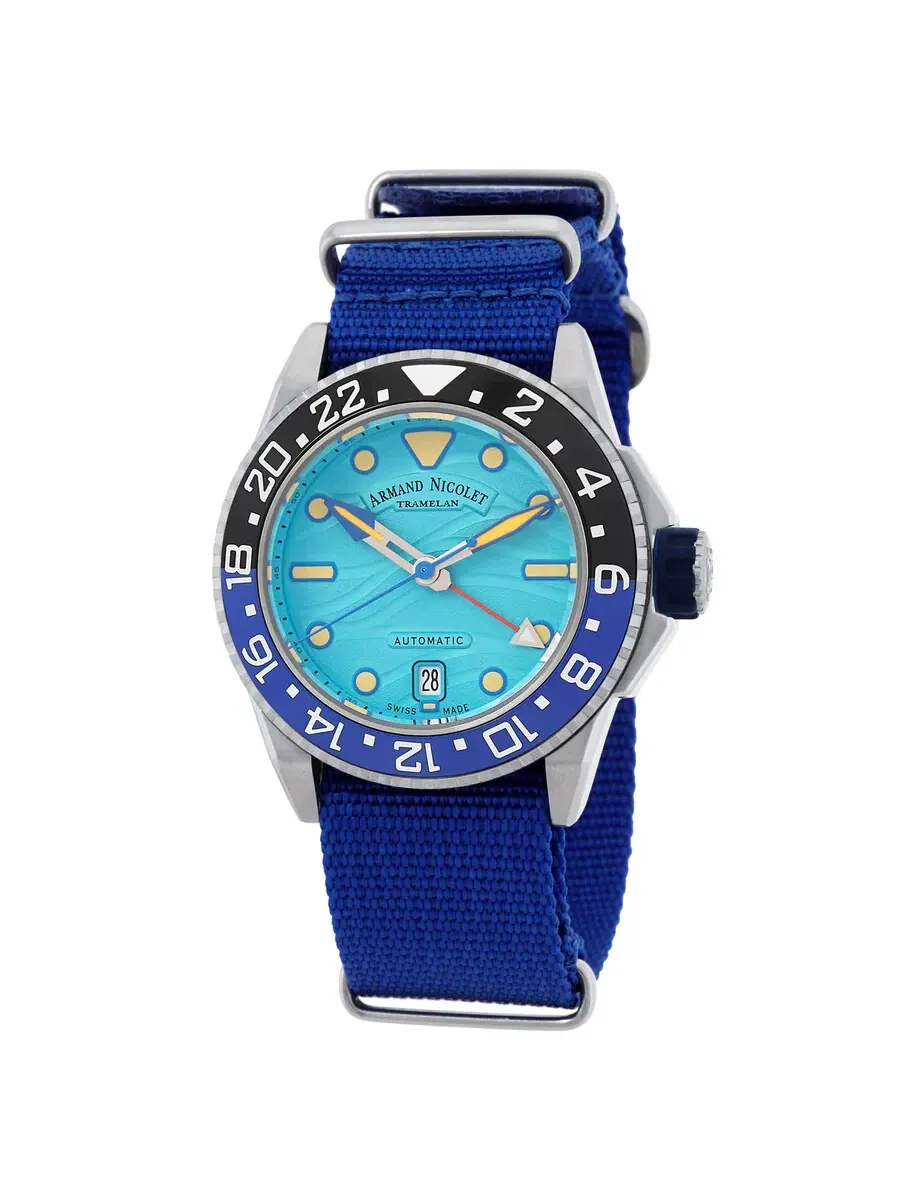 Мужские часы Armand Nicolet JSH GMT Automatic с безелем Batman A487RGU-TF-BN22481AAUU — изображение 1 из 3