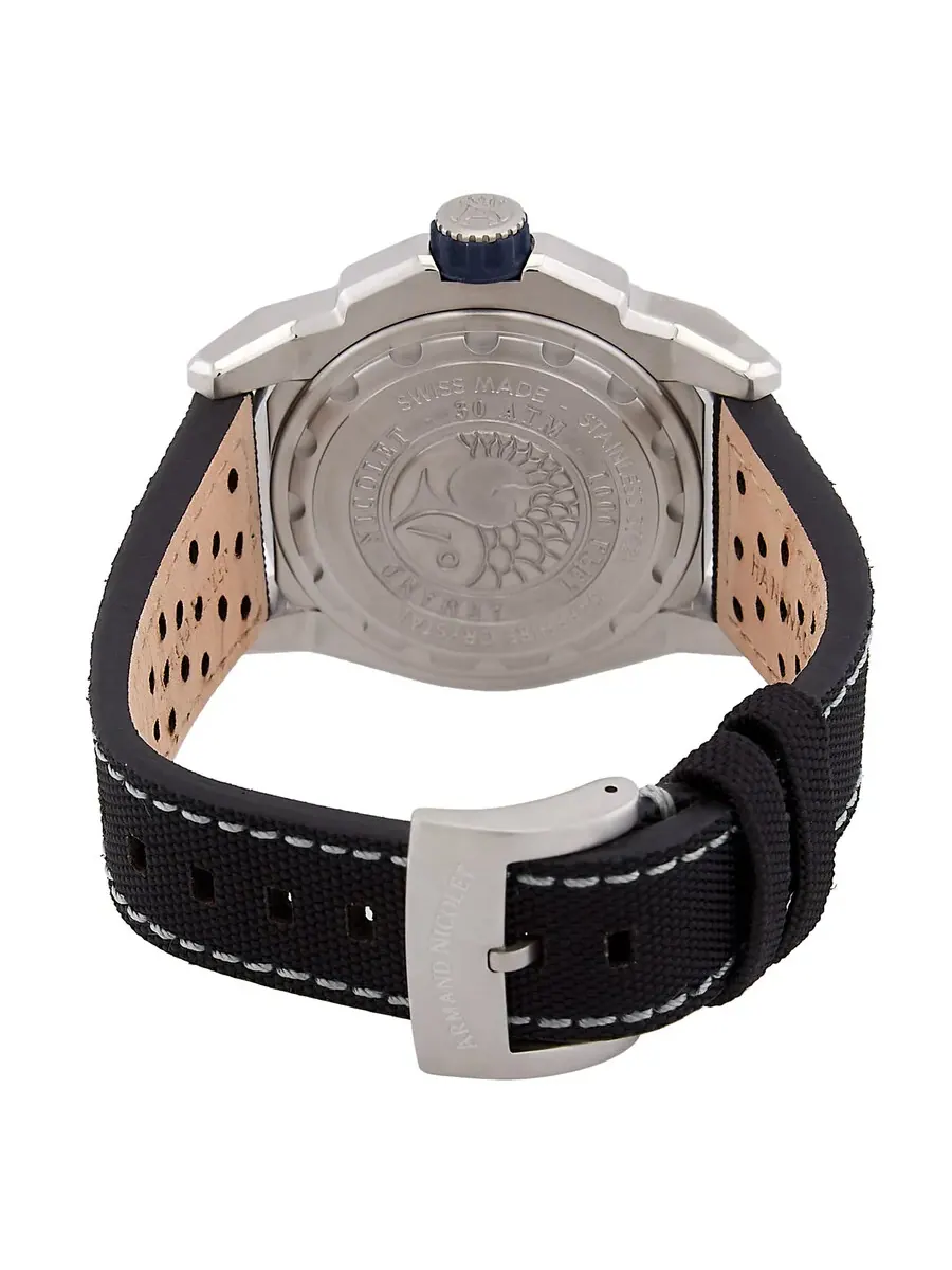 Мужские часы Armand Nicolet JSH GMT Automatic с безелем Batman A487RGU-TF-P0640NC8 — изображение 3 из 3, оттенок черный синий