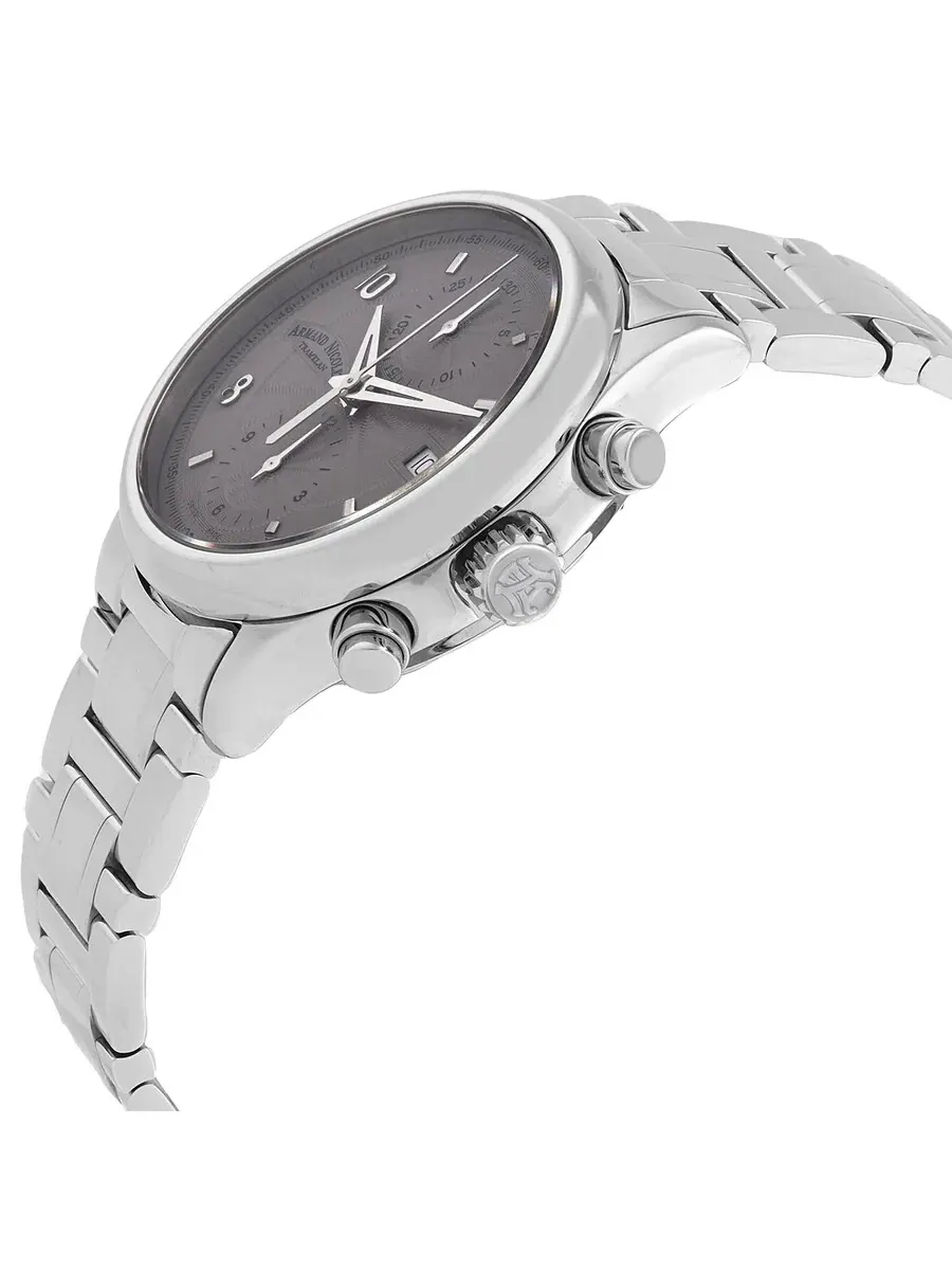 Мужские часы Armand Nicolet M02-4 Хронограф Автомат серый циферблат A844AAA-GR-M9742 — изображение 2 из 3