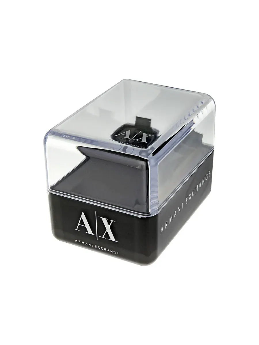 Часы Armani Exchange AX2137 с черным циферблатом, хронографом и золотым покрытием, унисекс — изображение 4 из 4