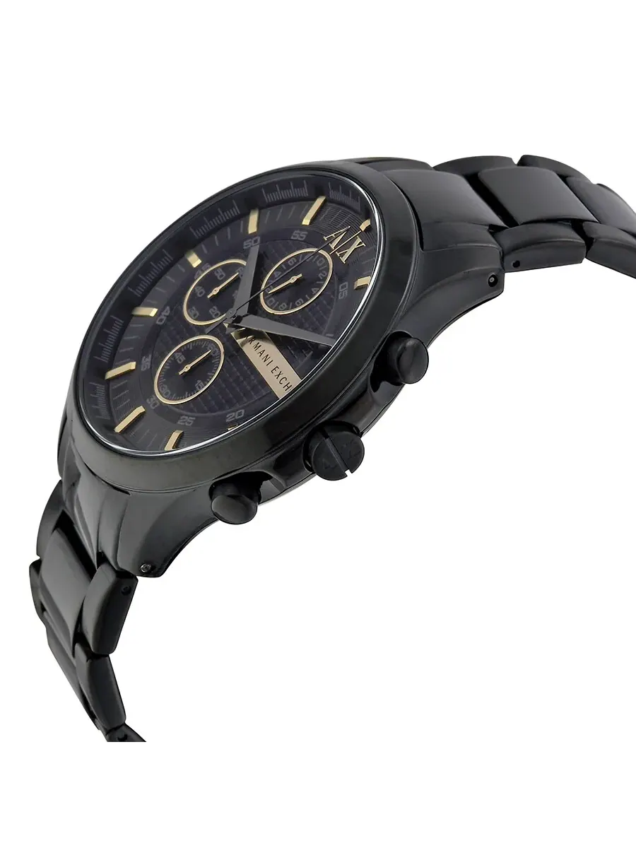 Мужские часы Armani Exchange с хронографом и черным циферблатом AX2164 — изображение 2 из 4, оттенок черный