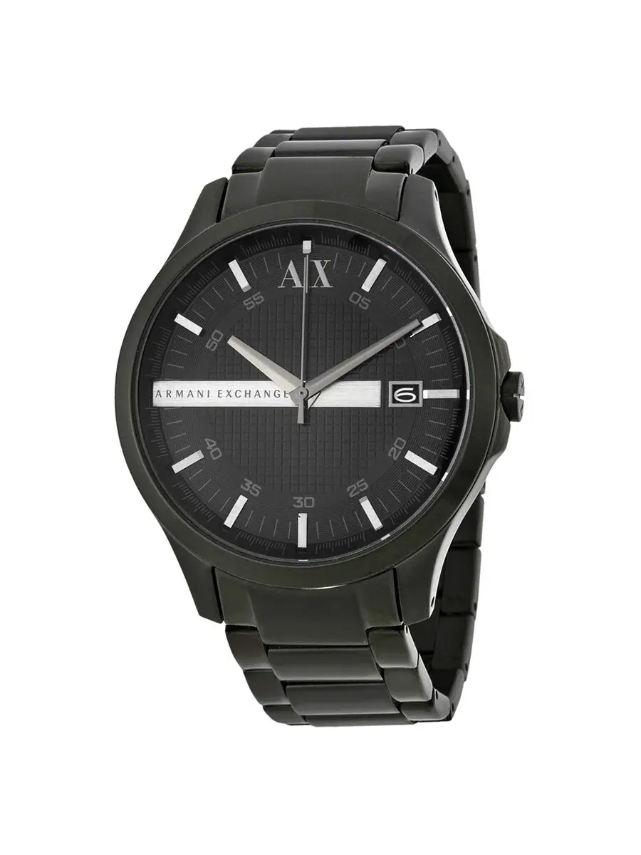 Мужские часы Armani Exchange Hampton с черным циферблатом и черным ионным покрытием AX2104 — изображение 1 из 4
