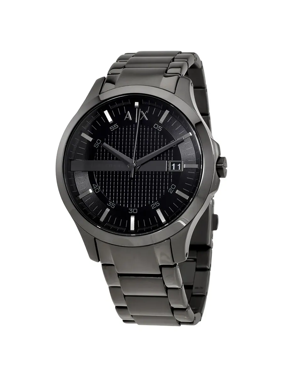 Подарочный набор для мужчин Armani Exchange Hampton с черным циферблатом AX7101 — изображение 1 из 4, оттенок черный