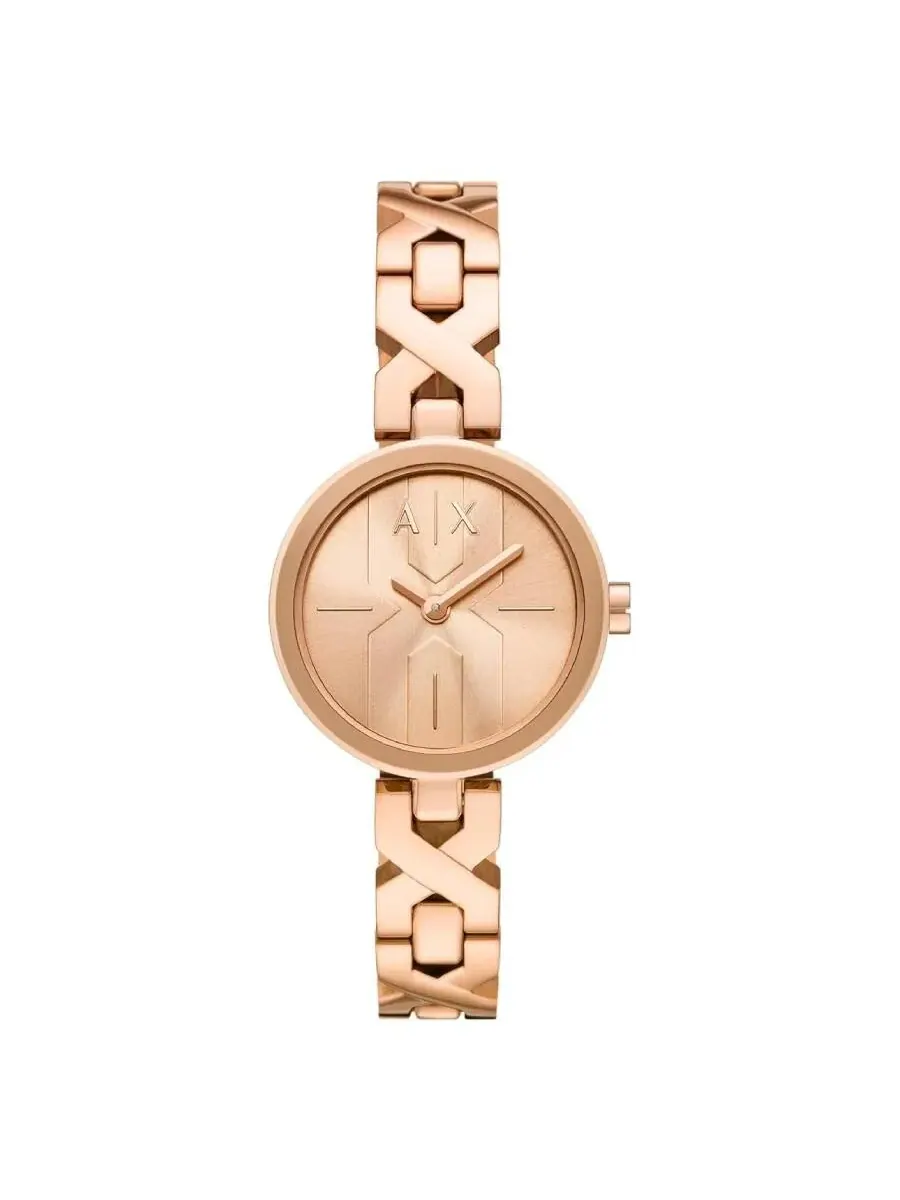 Женские часы Armani Exchange с кварцевым механизмом и розовым золотым циферблатом AX5832 — изображение 1 из 1