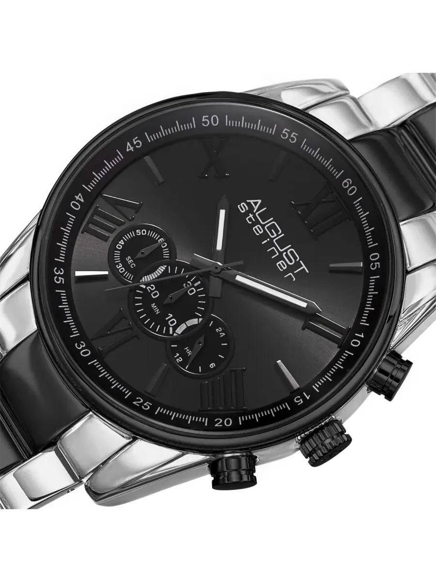 Мужские часы August Steiner Chronograph Quartz с черным циферблатом AS8163TTB — изображение 2 из 4, оттенок черный